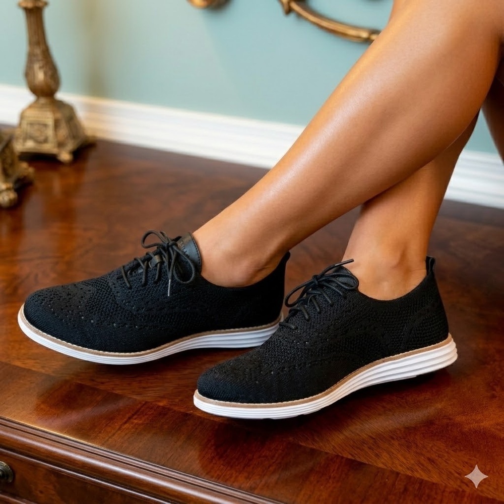 NWOB Women's Cole Haan Original Grand Stitchlite Wingstop Oxford Shoes Size 9 B